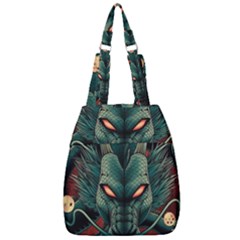 Dragon Art Center Zip Backpack by Pakjumat