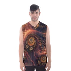 Paisley Abstract Fabric Pattern Floral Art Design Flower Men s Basketball Tank Top