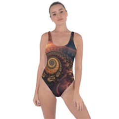 Paisley Abstract Fabric Pattern Floral Art Design Flower Bring Sexy Back Swimsuit by Pakjumat