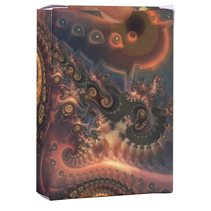 Paisley Abstract Fabric Pattern Floral Art Design Flower Playing Cards Single Design (Rectangle) with Custom Box