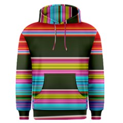 Horizontal Line Colorful Men s Core Hoodie by Pakjumat