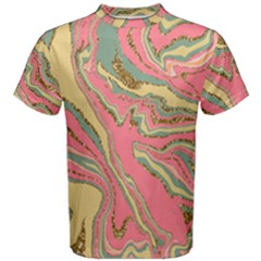 Pattern Glitter Pastel Layer Men s Cotton T-shirt by Pakjumat