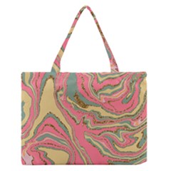 Pattern Glitter Pastel Layer Zipper Medium Tote Bag by Pakjumat