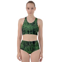 Matrix Technology Tech Data Digital Network Racer Back Bikini Set by Pakjumat