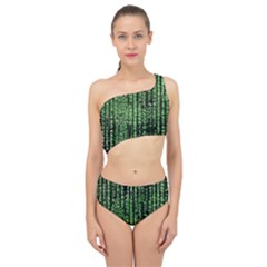 Matrix Technology Tech Data Digital Network Spliced Up Two Piece Swimsuit