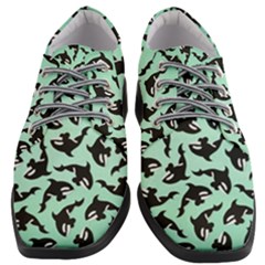 Orca Killer Whale Fish Women Heeled Oxford Shoes