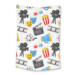 Cinema Icons Pattern Seamless Signs Symbols Collection Icon Small Tapestry