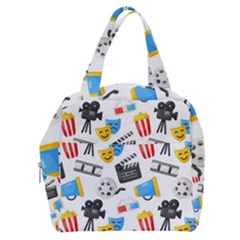 Cinema Icons Pattern Seamless Signs Symbols Collection Icon Boxy Hand Bag