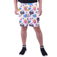 Cinema Icons Pattern Seamless Signs Symbols Collection Icon Men s Pocket Shorts