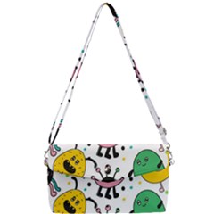 Funny Monster Pattern Removable Strap Clutch Bag by Pakjumat