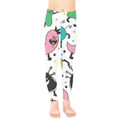 Funny Monster Pattern Kids  Classic Winter Leggings by Pakjumat