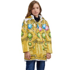 The Infinity Gauntlet Thanos Kids  Hooded Longline Puffer Jacket