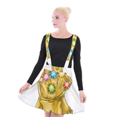 The Infinity Gauntlet Thanos Suspender Skater Skirt by Maspions