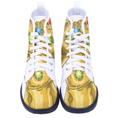 The Infinity Gauntlet Thanos Men s High-top Canvas Sneakers by Maspions