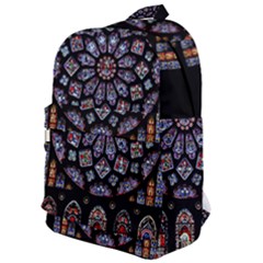 Chartres Cathedral Notre Dame De Paris Stained Glass Classic Backpack