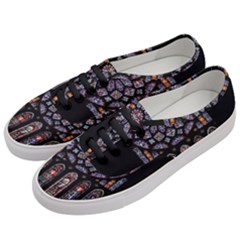 Chartres Cathedral Notre Dame De Paris Stained Glass Women s Classic Low Top Sneakers