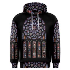 Chartres Cathedral Notre Dame De Paris Stained Glass Men s Overhead Hoodie