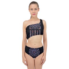 Chartres Cathedral Notre Dame De Paris Stained Glass Spliced Up Two Piece Swimsuit