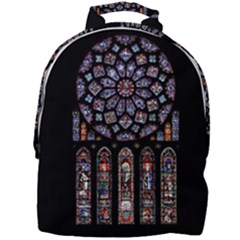 Chartres Cathedral Notre Dame De Paris Stained Glass Mini Full Print Backpack
