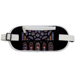 Chartres Cathedral Notre Dame De Paris Stained Glass Rounded Waist Pouch