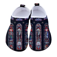 Chartres Cathedral Notre Dame De Paris Stained Glass Men s Sock-Style Water Shoes