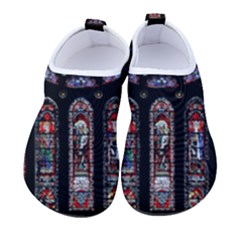 Chartres Cathedral Notre Dame De Paris Stained Glass Kids  Sock-style Water Shoes by Maspions