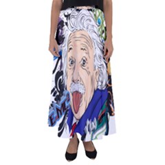 Albert Einstein Physicist Flared Maxi Skirt