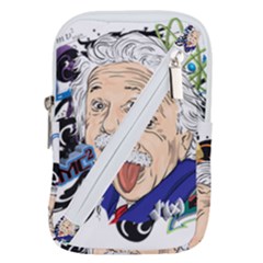 Albert Einstein Physicist Belt Pouch Bag (small) by Maspions