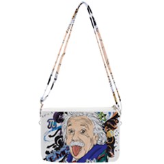 Albert Einstein Physicist Double Gusset Crossbody Bag