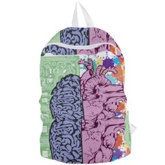 Brain Heart Balance Emotion Foldable Lightweight Backpack