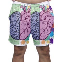 Brain Heart Balance Emotion Men s Shorts by Maspions