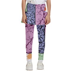 Brain Heart Balance Emotion Kids  Skirted Pants by Maspions