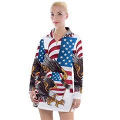 American Eagle Clip Art Women s Long Sleeve Casual Dress