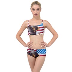 American Eagle Clip Art Layered Top Bikini Set