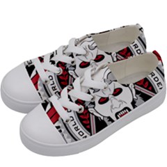 Krampus Kids  Low Top Canvas Sneakers by Maspions