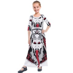 Krampus Kids  Quarter Sleeve Maxi Dress