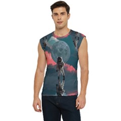 Astronaut Moon Space Nasa Planet Men s Raglan Cap Sleeve T-shirt