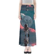 Astronaut Moon Space Nasa Planet Full Length Maxi Skirt