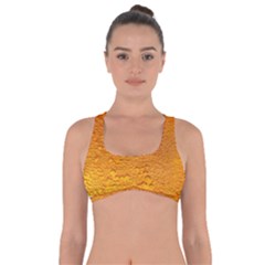 Beer Bubbles Pattern Got No Strings Sports Bra by Maspions