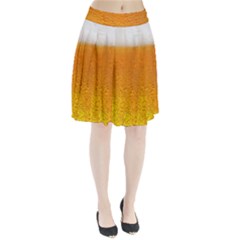 Beer Bubbles Pattern Pleated Skirt