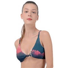 Astronaut Moon Space Nasa Planet Knot Up Bikini Top by Maspions