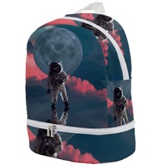 Astronaut Moon Space Nasa Planet Zip Bottom Backpack