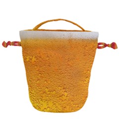 Beer Bubbles Pattern Drawstring Bucket Bag