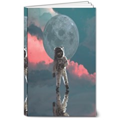 Astronaut Moon Space Nasa Planet 8  X 10  Softcover Notebook