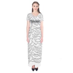 Joy Division Unknown Pleasures Short Sleeve Maxi Dress