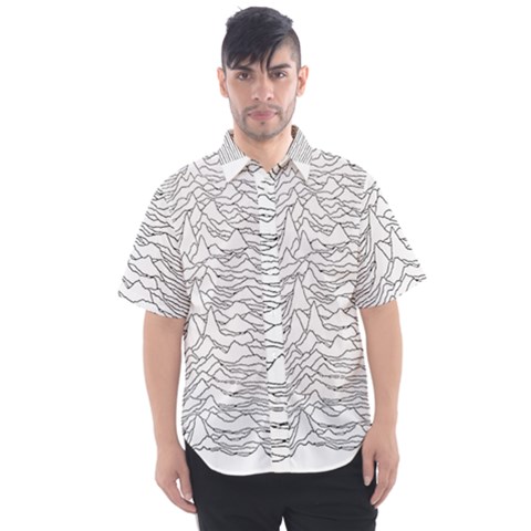 Joy Division Unknown Pleasures Men s Short Sleeve Shirt by Maspions