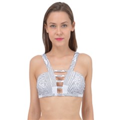 Joy Division Unknown Pleasures Cage Up Bikini Top by Maspions