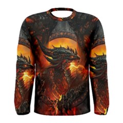 Dragon Fire Fantasy Art Men s Long Sleeve T-shirt