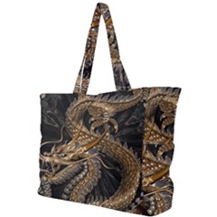 Fantasy Dragon Pentagram Simple Shoulder Bag by Maspions