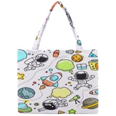 Sketch Cartoon Space Set Mini Tote Bag